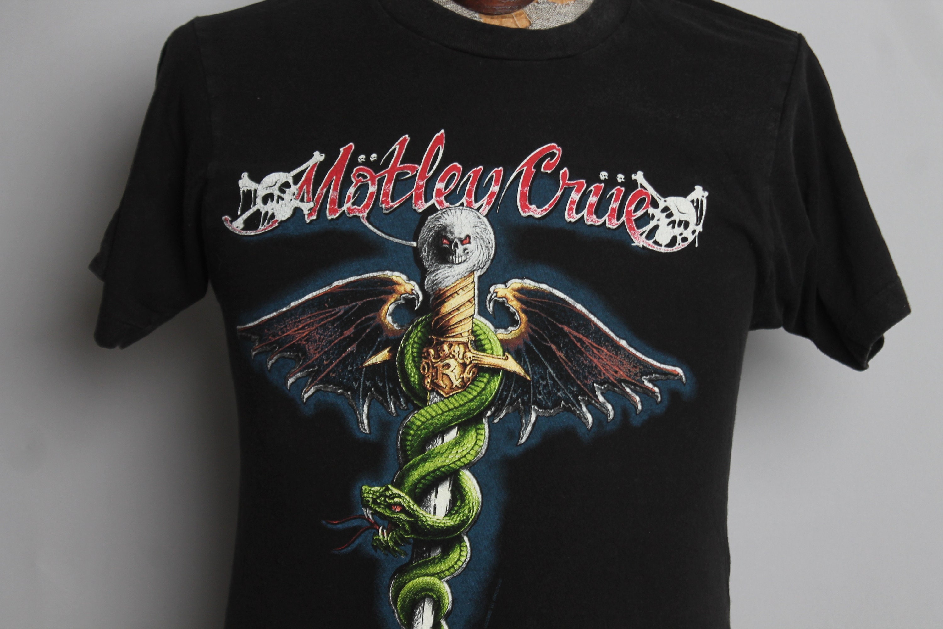 Vintage Motley Crue TShirt / 1980s Concert Tee / Dr. Feel Etsy