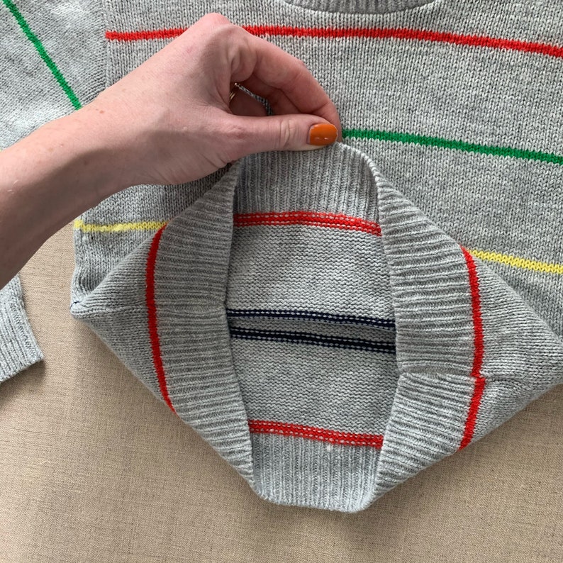 Boys 3T 4T 1980\u2019s Color Striped Sweater