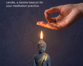 Buddha meditating Aromatic candle