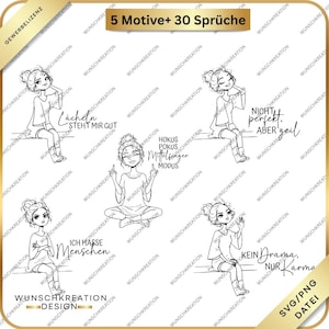 Handgezeichnetes Sarkasmus-Bundle | 35 Designs | Lasercut-Datei – Digitales Design-Bundle für freche und humorvolle Projekte