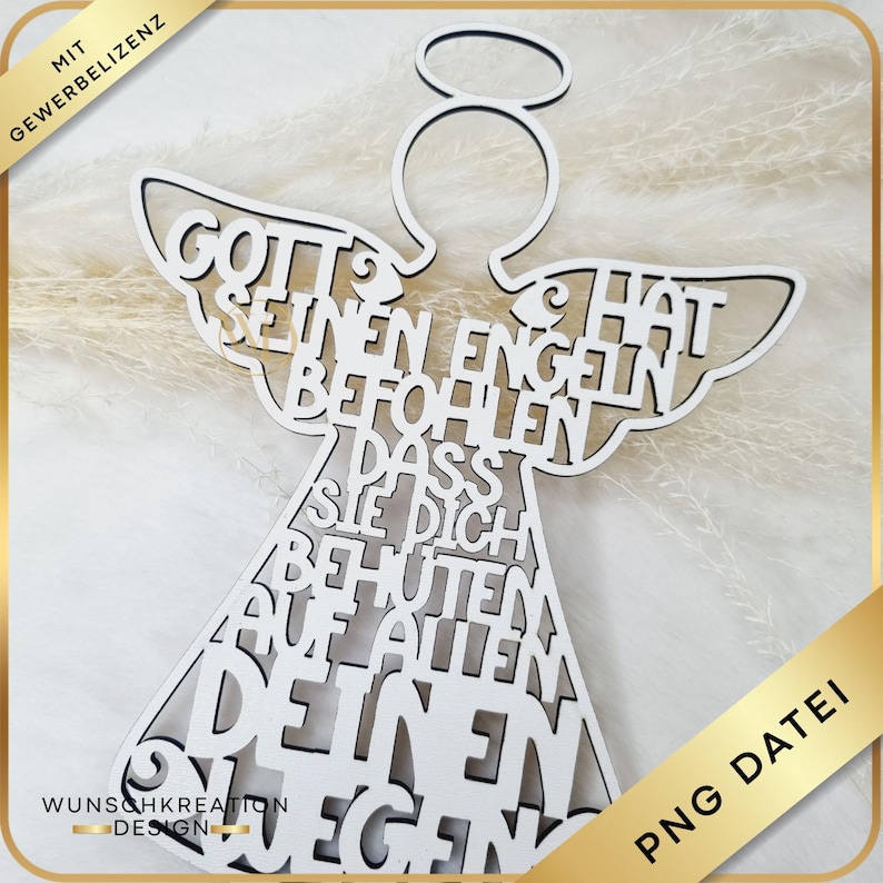 Fabelhafte Weisse Ngel Mit Buchstaben Bild