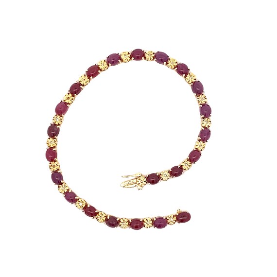 Ruby Cabochon Bracelet - image 2