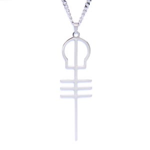 Collar de acero inoxidable con esqueleto de Twenty One Pilots