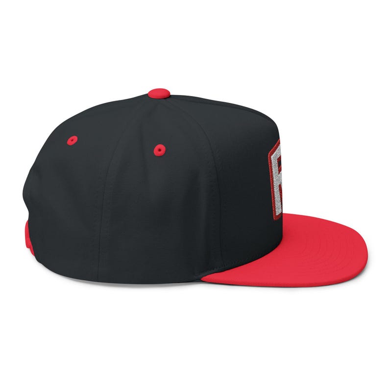 Roblox Guest Hat | Flat Bill Snapback Cap - Personalized Name Embroidery | Cosplay as a Roblox Guest image 4