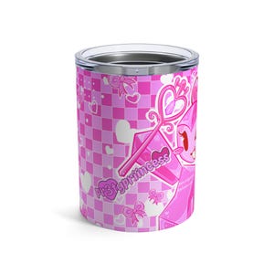 pr3typriincess - 10oz Stainless Steel Tumbler | PINK Lover Gift, Hot & Cold Drink | Forsaken from Roblox