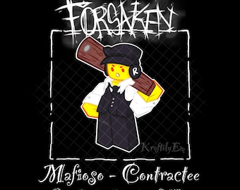 Mafioso’s Henchmen : Contractee Keychain | Pre-Order and In-Stock, 2.5”inches | Roblox, Forsaken