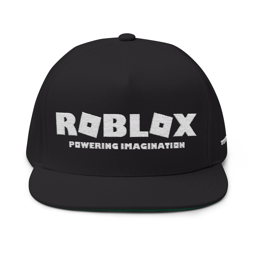 Custom Roblox-inspired Powering Imagination Hat Flat Bill