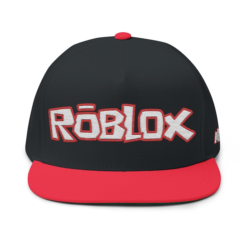 Roblox hat for cosplay. Personalization is available where your name is added on the left side of the hat. Variations include blank or Custom text for writing your name or leaving the hat blank