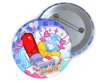 Botones Love Shot/Pin, disponibles en 3 tamaños / Roblox, Forsaken