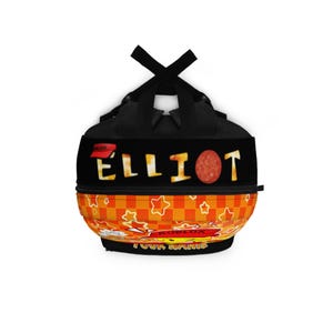 Elliot's Pizza Rucksack | Pizza Liebhaber Geschenk - Personalisierbar, 1.3lbs Schultasche | Roblox, die Verlassenen Bild 4