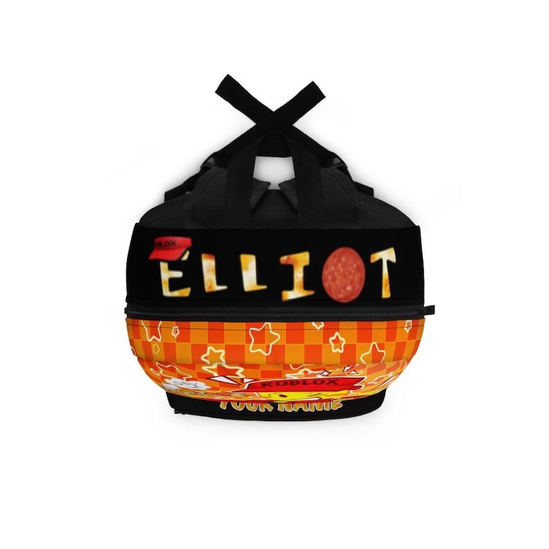 Elliot's Pizza Rucksack | Pizza Liebhaber Geschenk - Personalisierbar, 1.3lbs Schultasche | Roblox, die Verlassenen Bild 4