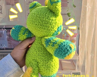 Gnarpy Crochet Plush | Alien Cat Gift - Amigurumi, Soft Plushy