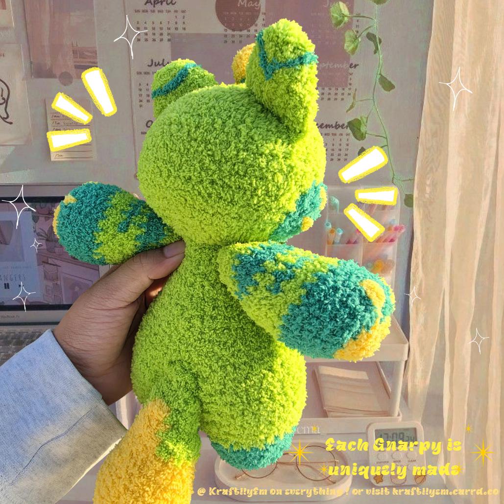 Gnarpy Crochet Plush | Alien Cat Gift - Amigurumi, Soft Plushy