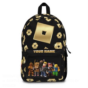 Plecak Robux | Tornister Roblox – konfigurowalny, 0,6 kg | Powrót do szkoły, Roblox Classic