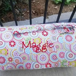 Custom Girls Monogrammed Preschool nap mat Personalized Boy MDO Toddler multiple Fabrics