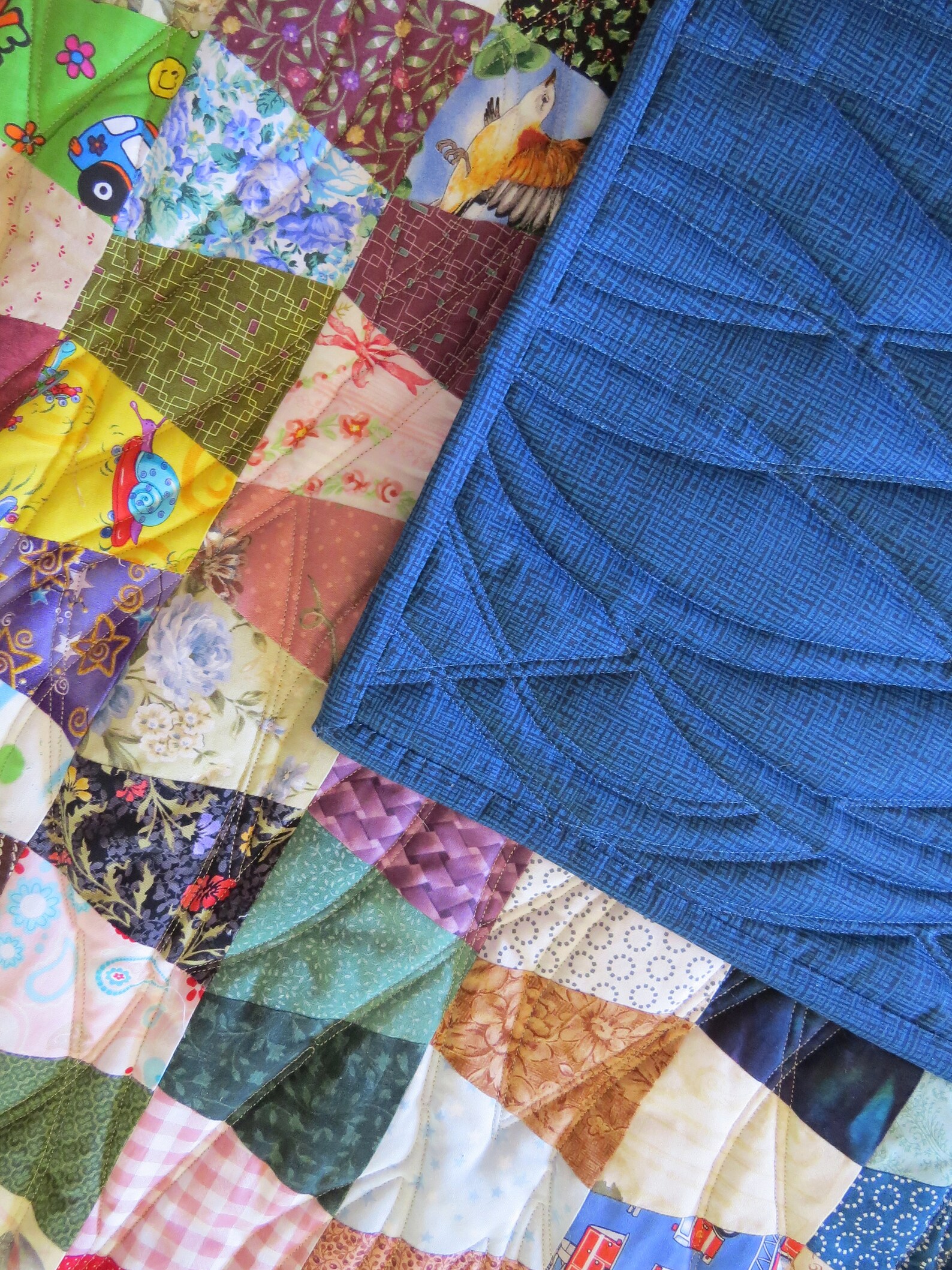 Handmade Quilt for Sale Blue Quilts for Sale 100 Cotton Etsy
