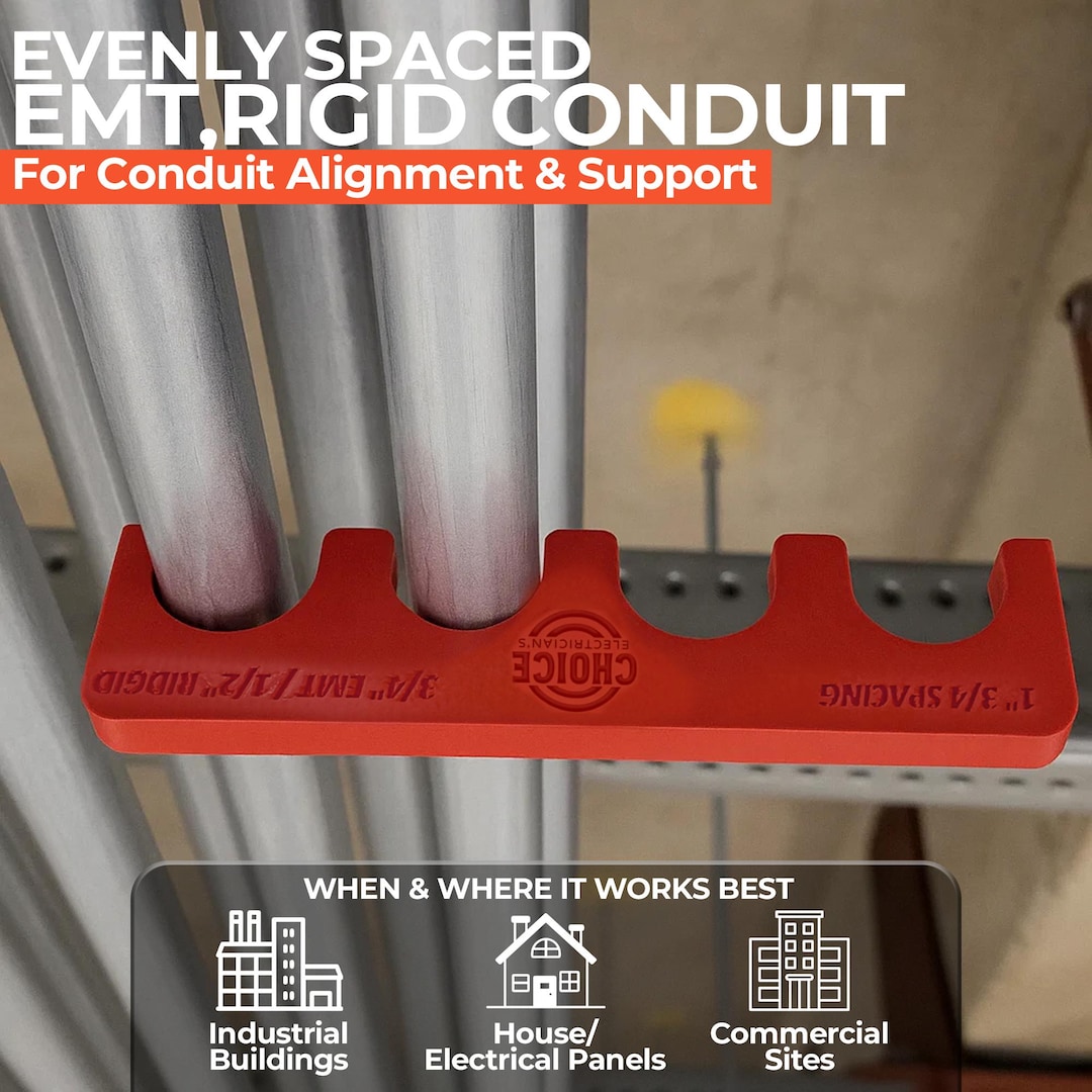Magnetic Conduit Rack Magnetic Conduit Spacer 3-pack: 3/4