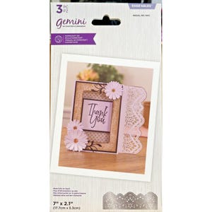 Conjunto de matrizes Gemini Edgeable Regal Ric Rac totalmente novo e lacrado pela Crafters Companion