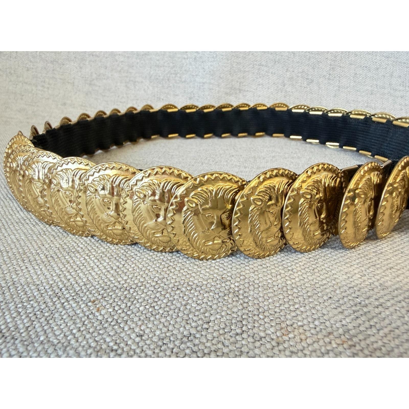 Lion Medallion Belt - Etsy display picture 1