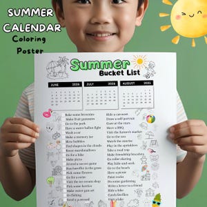 Kinder Sommerkalender 2025, Sommerkalender 2025, Sommerplaner für Kinder, Kinderkalender, Sommerplaner, Sommerplaner, Sommerplaner, Partykalender, Sommerplaner