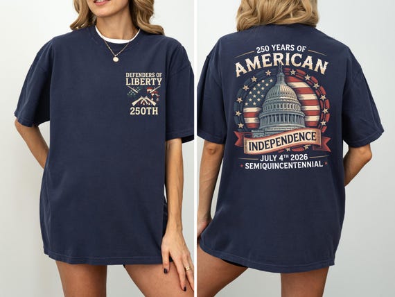 250 Years of American Independence Shirt, Comfort Colors Patriotic T-Shirt, Semiquincentennial 1776-2026 Tee, July 4th USA Heritage Shirt
