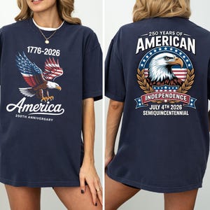 America  Anniversary Shirt, 1776–2026 Patriotic Eagle Tee, Independence Day Comfort Colors T Shirt, USA  Graphic Tee