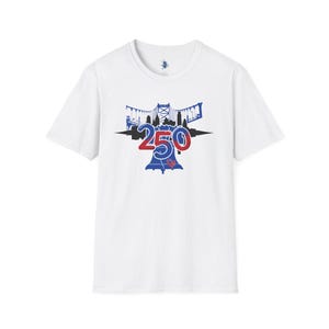 Philadelphia  250 Years Celebration Skyline with Liberty Bell T-Shirt — 215 Love