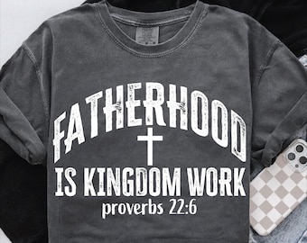 Vaterschaft ist Königreich Arbeit png, Christlicher Vater png, Vatertag png, Bibel Vers png, Varsity png, Daddy png, Papa Sublimation, Christian png