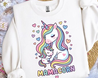 Mamacorn PNG, Unicorn Mom Design, Cute Mama Unicorn Mother’s Day Gift, Unicorn Mom Digital Download
