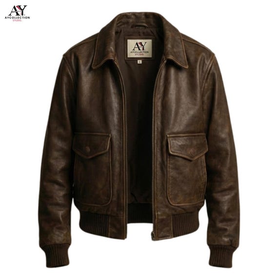 Women’s Real Leather A-2 Bomber Jacket: Vintage Aviator Coat & 90s Style Custom Size