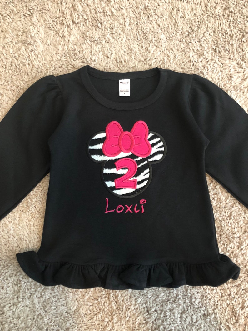 black minnie mouse shirt
