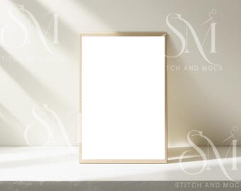 Neutral Frame Mockup, Modern Wall Art Display (PSD, JPG, PNG)