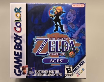 Zelda Oracle of Ages: Game Boy Color Box & Insert **No Game Included**