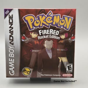 Pokemon Fire Red - Rocket Edition Custom Box **No Game Included**