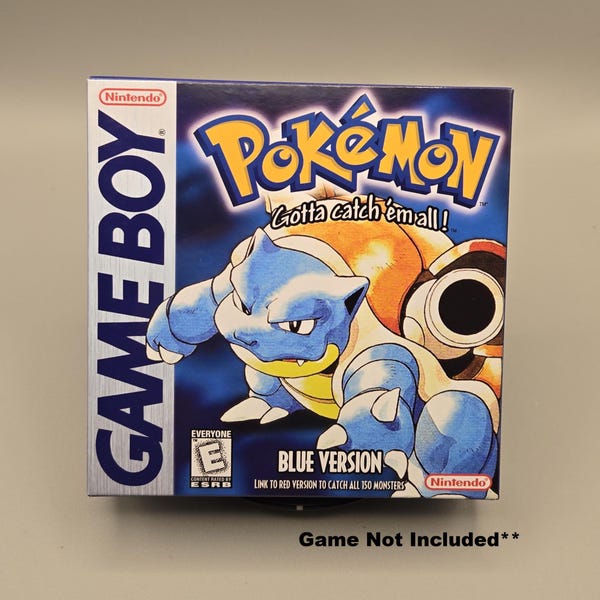 Pokemon Blue Box & Inner Tray **No Game Included**