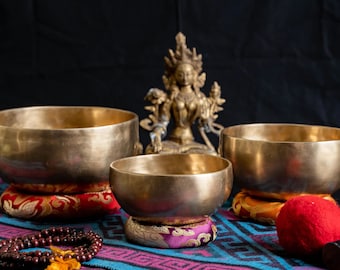 Chakra Singing Bowl Set – Himalayan Handmade Tibetan Healing Bowls