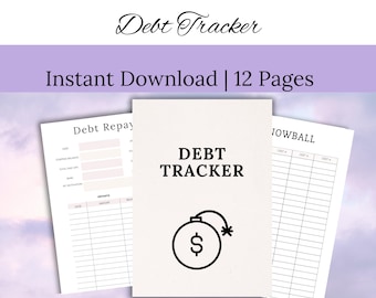 Planificador de Pago de Deudas: Hoja de Trabajo de Metas Financieras (Descarga Digital)