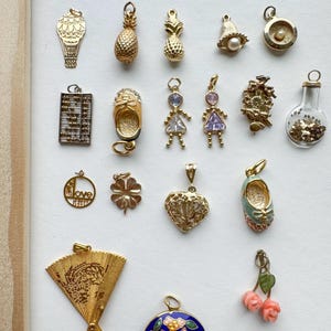 Assorted Gold Charms