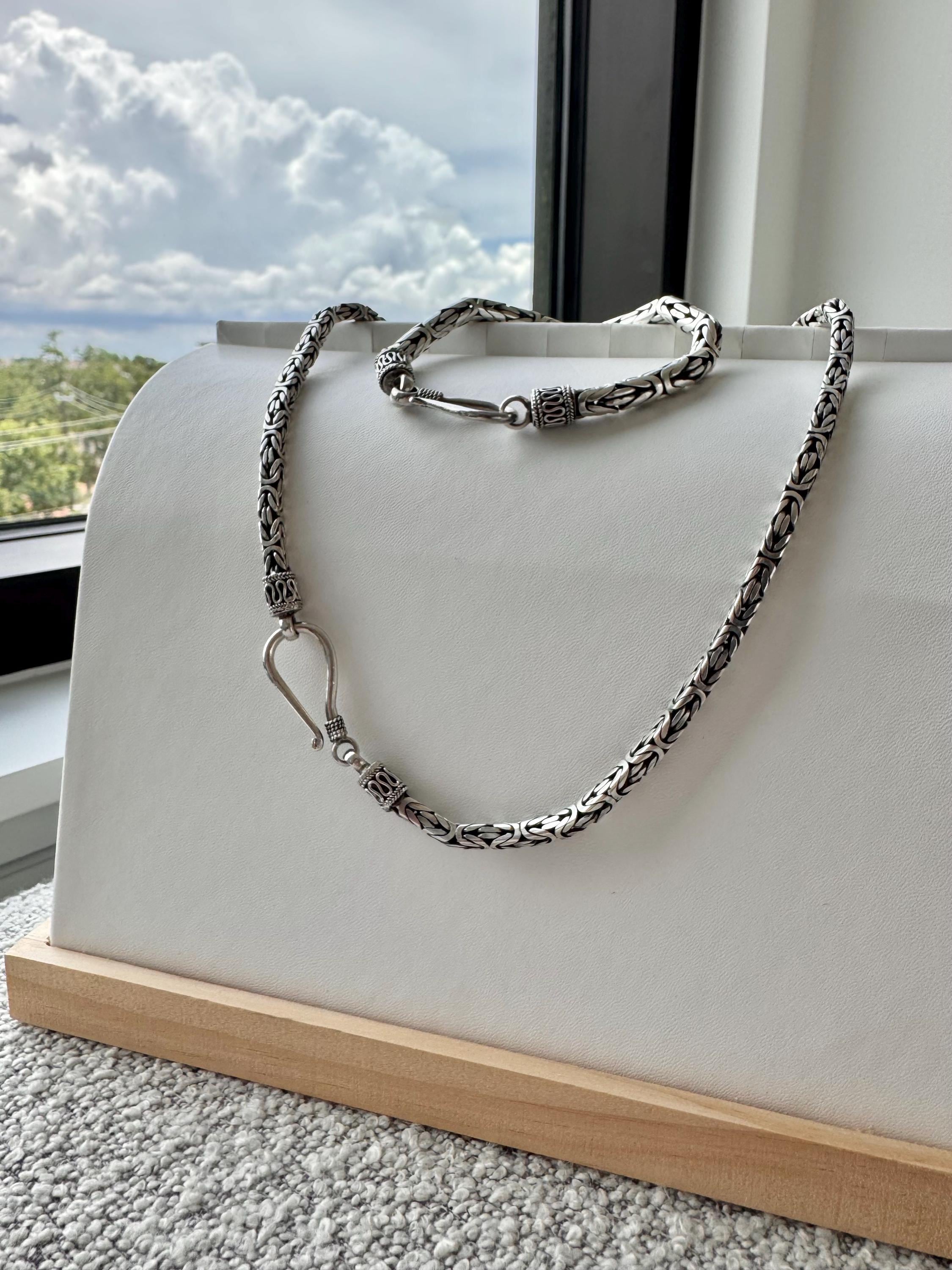 Vintage Bali Silver Necklace - Etsy
