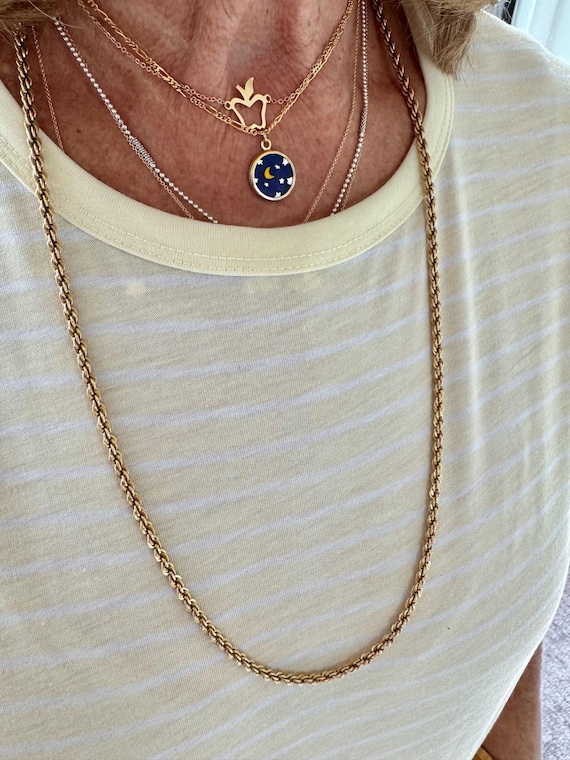 Dainty Gold Apple Necklace