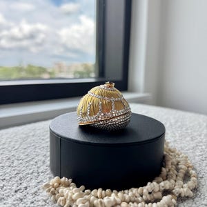 Judith Leiber Polymita Snail/Clam Shell Pillbox