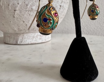 Faberge Egg Style Earrings