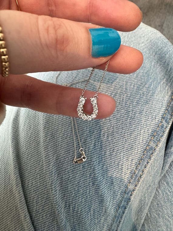 Roberto Coin Diamond Horseshoe Necklace