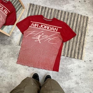 Vintage Nike Air Jordan 90s Red Graphic Tee Shirt XL