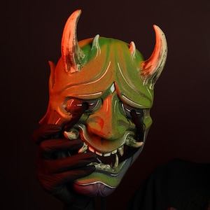 Japanese Oni Mask: Sculptures of Demonic Expressions