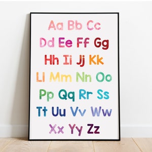 Alphabet Uppercase and Lowercase | Wall Decal for Kids