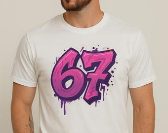 67 Graffiti PNG Bundle Digital Download 67 T-Shirt Graffiti Spray Paint Graphic 67 Shirt Hats Tumblers Stickers Blankets Six Seven Gift