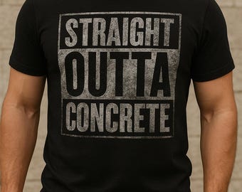 Staight Outta Concrete PNG, Concrete PNG, Construction Concrete Cement blue color png