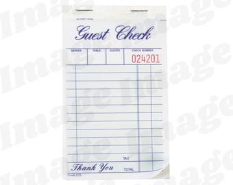 Blank Check SVG PNG, Blank Guest Check Art Print, Guest Check Print, Trendy Digital Art, Guest Check Wall Art, Sublimation, Check svg png