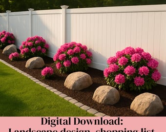 Ready to Use Fence Line Landscape Rhododendrons, fence line landscaping, diy fence rhododendron garden, low maintenance yard backyard